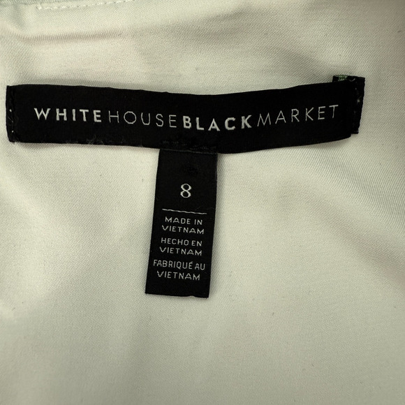 WHBM Women's Sheath Dress Size 8 Blue Black Colorblock Career Timeless Classic - Picture 4 of 6